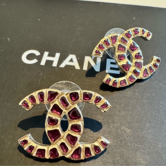 CHANEL Jewelry - RARE CHANEL 2019 Egyptian Nile Stud Gold Runway Earrings